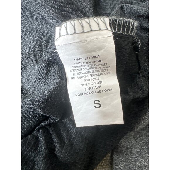 Jockey Womens Gray & Black Activewear Top With Drawstring Hem Size Small - Picture 6 of 8